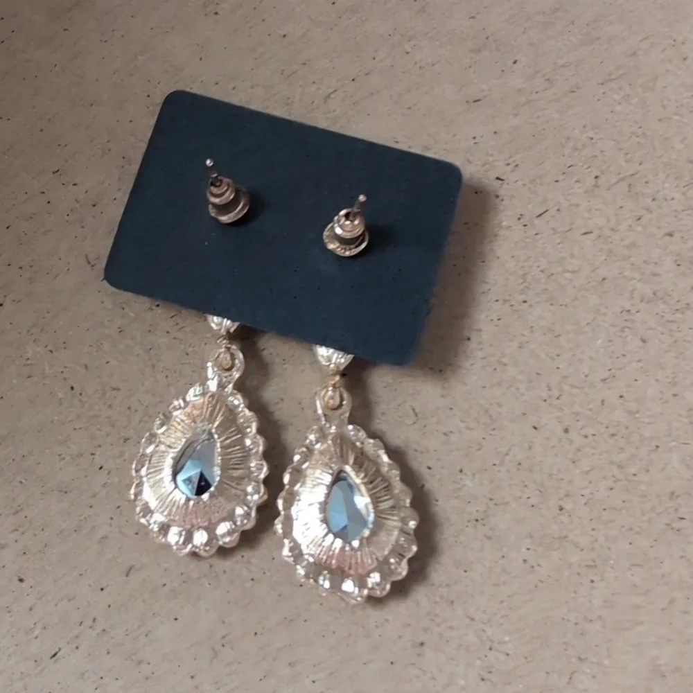 Gold Glamorous Statement Earrings